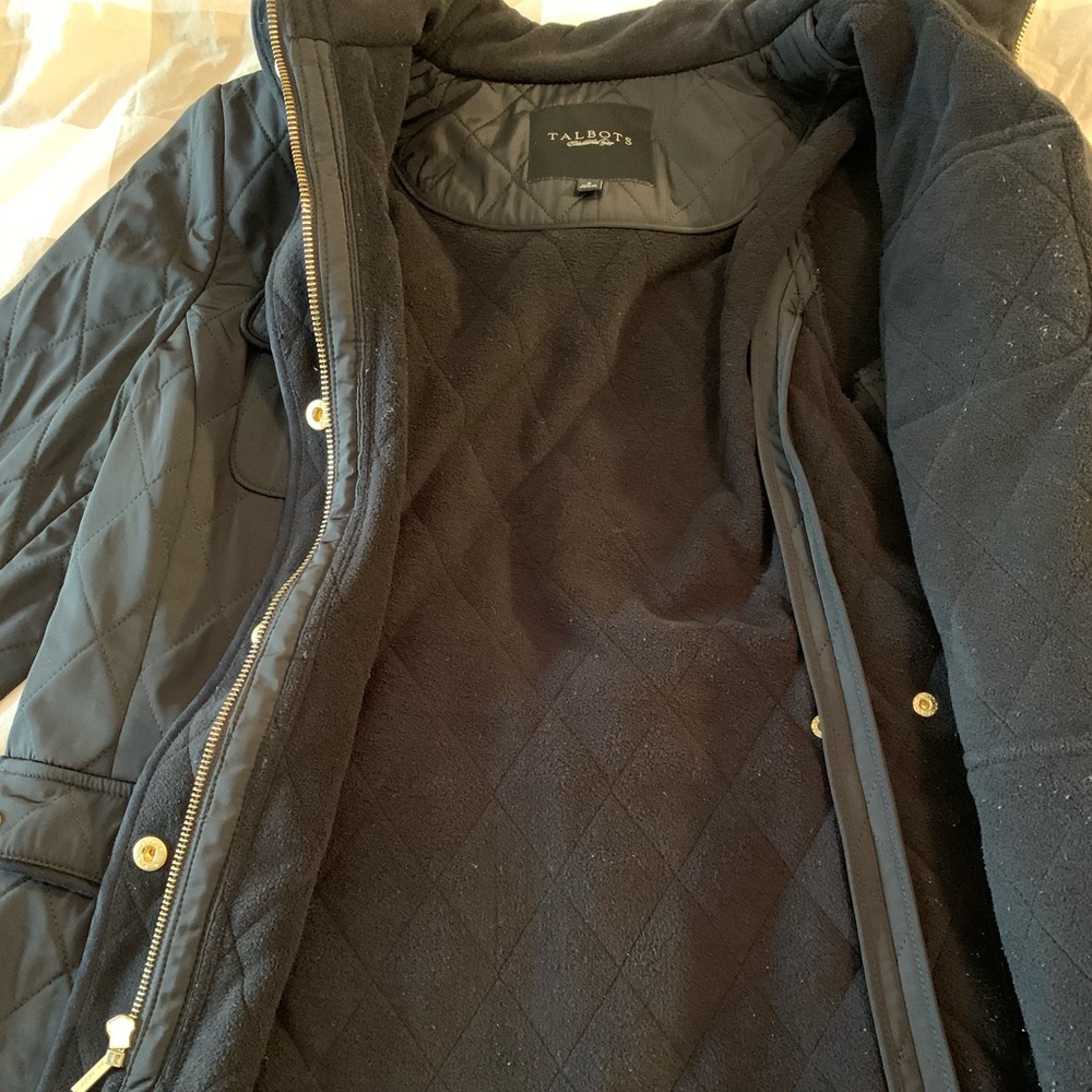 Talbots black quilted jacket - Picture 9 of 9